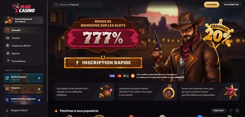 Découvrez les meilleurs promotions et bonus de madcasino pour les joueurs